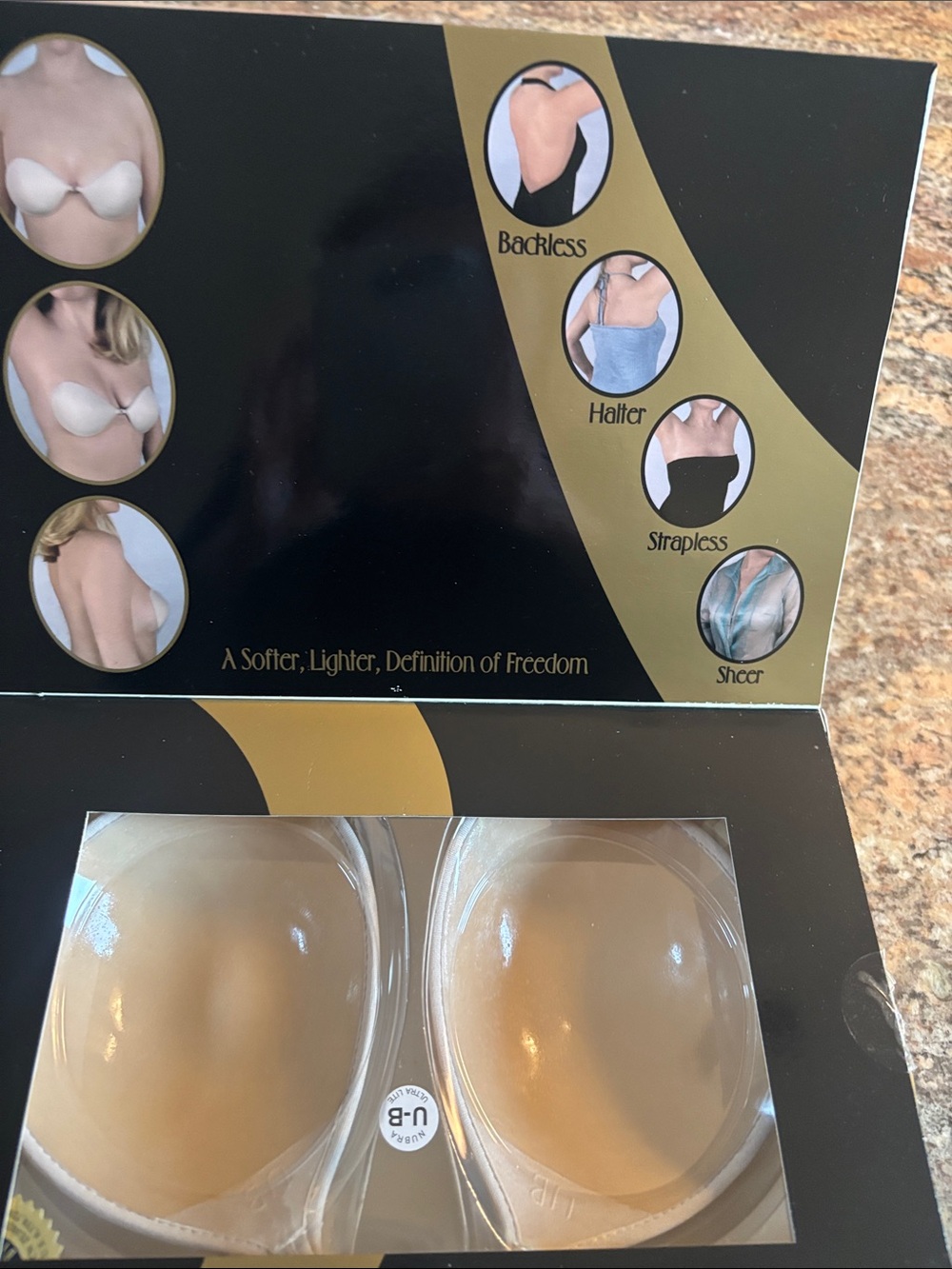 NuBra Ultralite Strapless Adhesive Bra - Beige - Picture 6 of 6